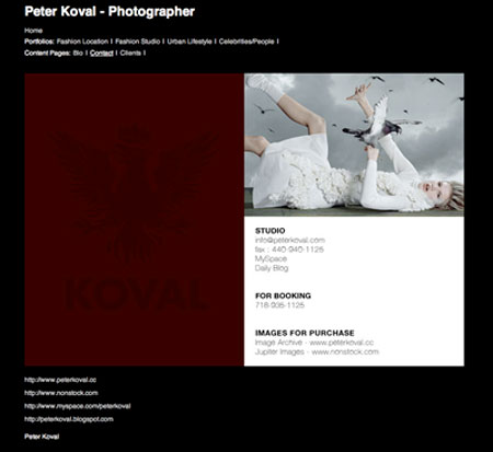 Peter Koval contact page