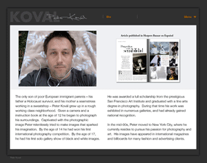 Peter Koval’s Biography page.